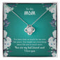 To My Mom | I Love You - Love Knot Necklace